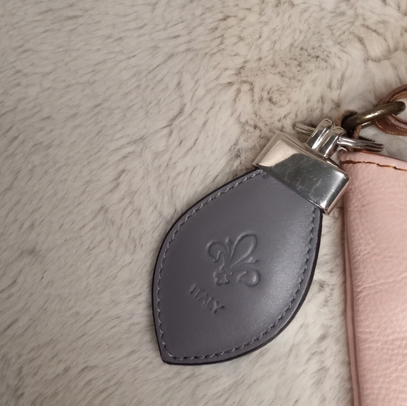 Vera Pelle Italian Made Leather Pastel Petal Pink Coquette Girl Crossbody Bag - Picture 3 of 6